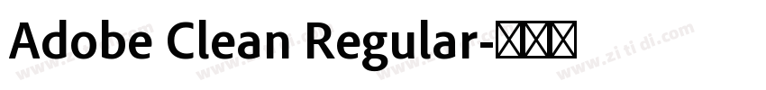 Adobe Clean Regular字体转换